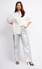 Silver Coated TrousersTrousersTrousersLittle Mistress