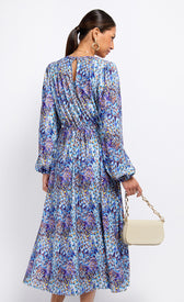 Peacock Print Midaxi DressDressesPrint DressLittle Mistress