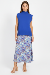Peacock Print Midaxi SkirtSkirtsSlip SkirtLittle Mistress