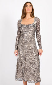 Animal Sequin Print Midaxi DressDressesMidaxi DressLittle Mistress