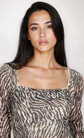Animal Sequin Print Midaxi DressDressesMidaxi DressLittle Mistress