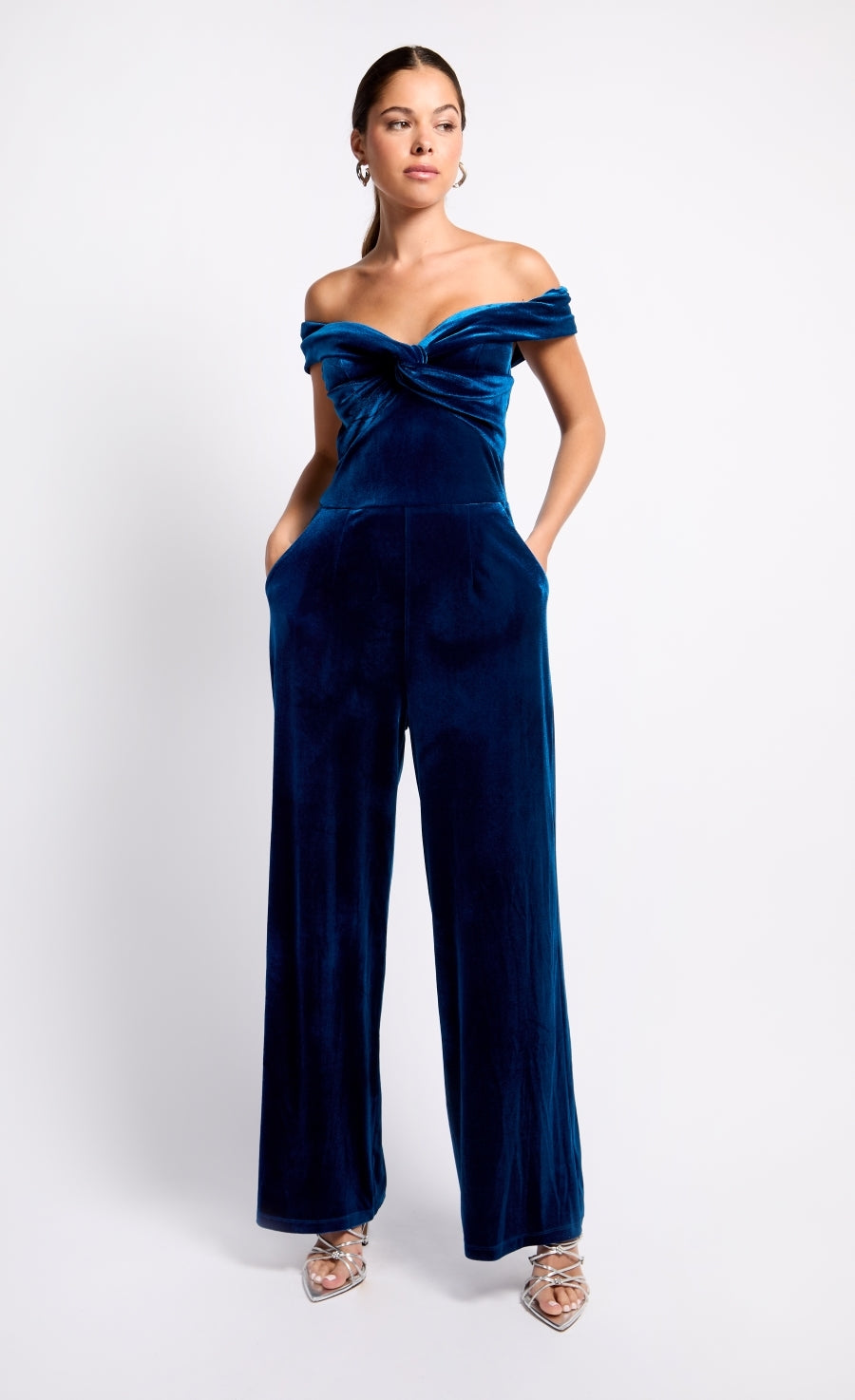 Ladies Jumpsuit Short Sleeve Velvet Jumpsuit On 34th Women's