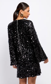 Black Sequin Mini DressDressesDressesLittle Mistress