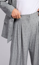 Grey and Black Diamante TrousersTrousersTrousersLittle Mistress