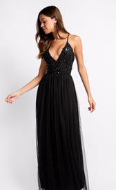 Black Embellished Maxi DressDressesDressesLittle Mistress