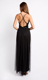 Black Embellished Maxi DressDressesDressesLittle Mistress