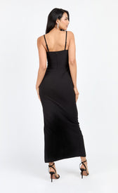 Black Corset Detail Maxi Dress by Chloe LewisDressesDressesLittle Mistress