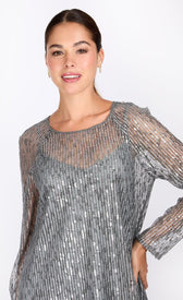 iSKA Gunmetal Sequin Mini DressDressesDressesLittle Mistress
