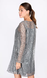 iSKA Gunmetal Sequin Mini DressDressesDressesLittle Mistress