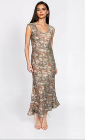 Sage Blur Print Maxi DressDressesMaxi DressLittle Mistress