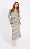 Striped Knitted Midaxi Dress