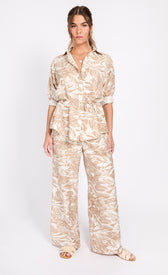 Leaf Print TrousersTrousersTrousersLittle Mistress