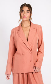 Clay Double Breasted BlazerCoats & JacketsBlazerLittle Mistress