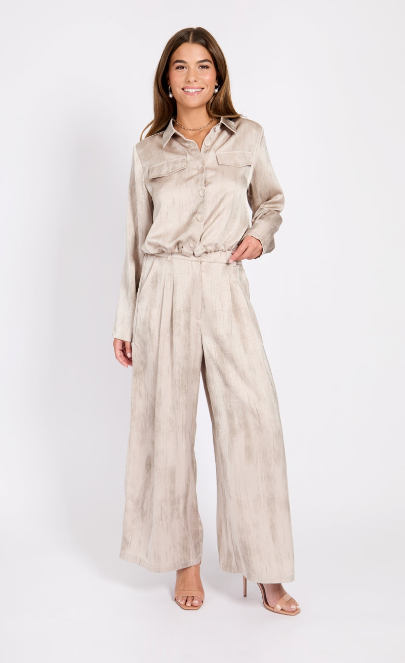 Oyster Satin Jacket by Chloe Lewis