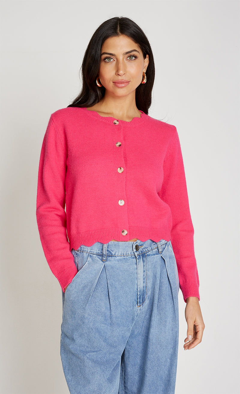 Pink Knitted Cardigan