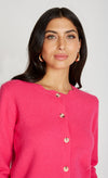 Pink Knitted Cardigan