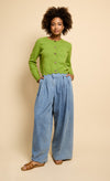 Lime Knitted Cardigan