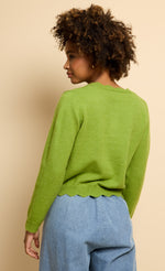Lime Knitted Cardigan