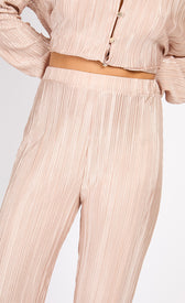 Champagne Plisse TrousersTrousersPlisse TrouserLittle Mistress