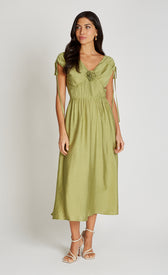 Lime Rosette Midaxi DressDressesRosette DressLittle Mistress