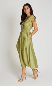 Lime Rosette Midaxi DressDressesRosette DressLittle Mistress
