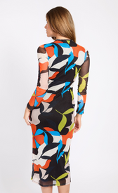 Printed Mesh Midaxi DressDressesDressesLittle Mistress