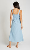 Blue Denim Midaxi Dress