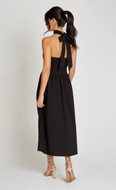 Black Halter Neck Keyhole Midaxi DressDressesMidaxi DressLittle Mistress