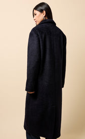 Elea Navy CoatCoats & JacketsLong CoatLittle Mistress