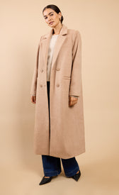 Elea Oatmeal CoatCoats & JacketsLong CoatLittle Mistress