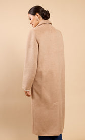 Elea Oatmeal CoatCoats & JacketsLong CoatLittle Mistress
