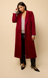 Elea Cherry CoatCoats & JacketsLong CoatLittle Mistress