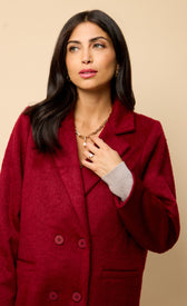Elea Cherry CoatCoats & JacketsLong CoatLittle Mistress