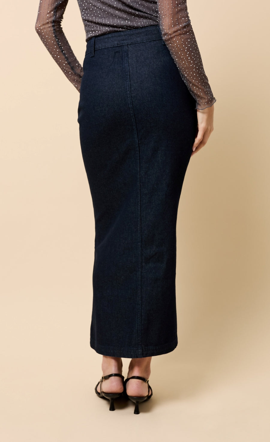 Cosette Indigo Denim Midaxi Skirt