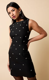 Carina Black Embellished Scallop Hem Mini DressDressesMini DressLittle Mistress
