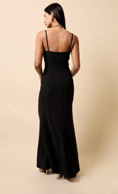 Sariah Black and Cream Contrast Maxi DressDressesMaxi DressLittle Mistress