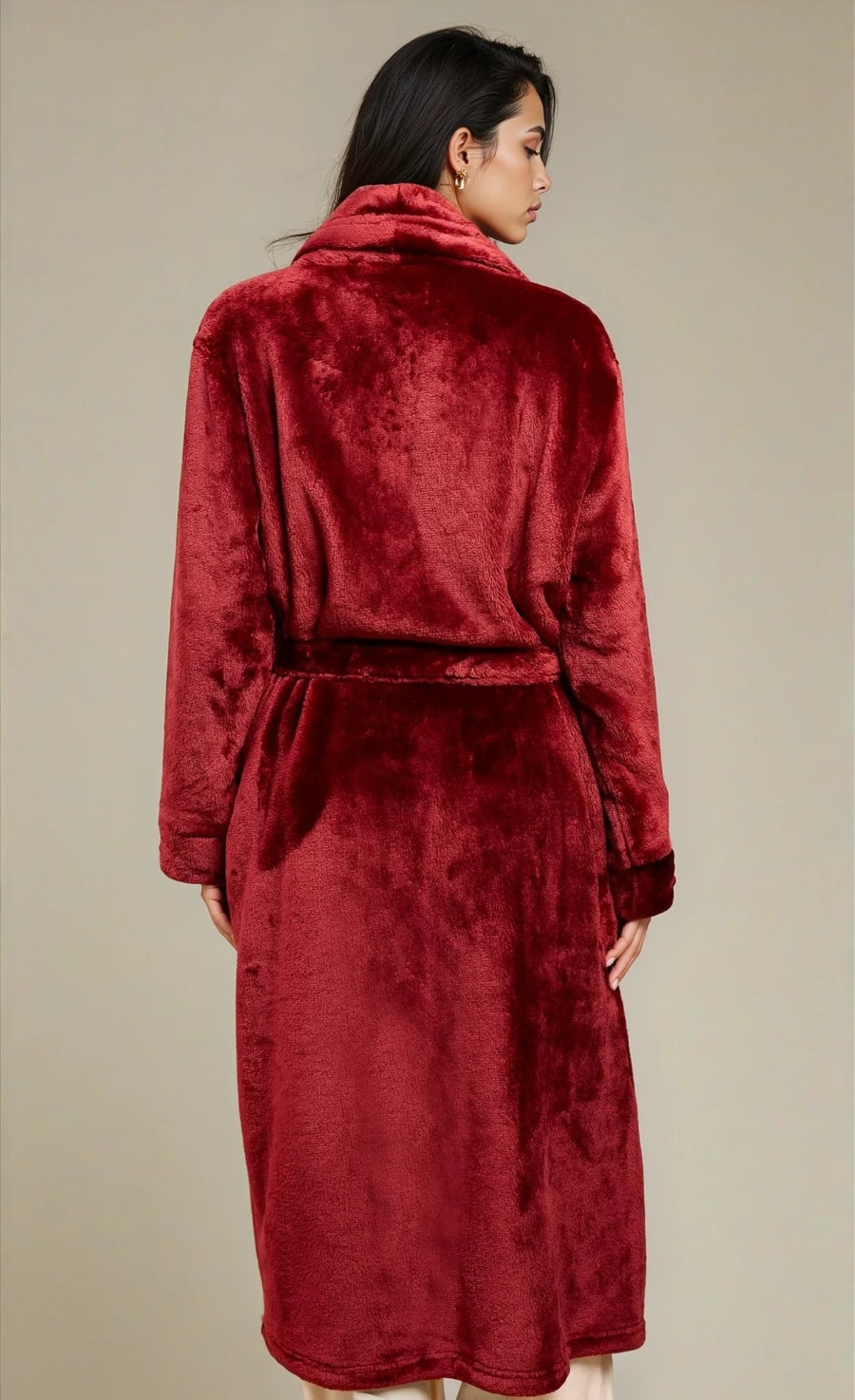 Burgundy Dressing Gown by Vicky Pattison