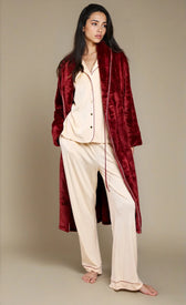 Burgundy Dressing Gown by Vicky PattisonRobesLoungewearLittle Mistress
