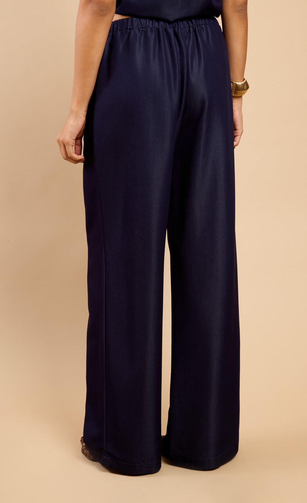 Damari Indigo Denim Wide Leg Trouser