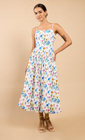 Leonora Floral Print Balloon Hem Midaxi Dress Vicky Pattison EDITDressesBalloon Hem DressLittle Mistress