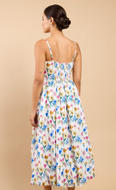 Leonora Floral Print Balloon Hem Midaxi Dress Vicky Pattison EDITDressesBalloon Hem DressLittle Mistress