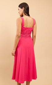 Orelia Pink Lace Detail Midaxi DressDressesDressesLittle Mistress