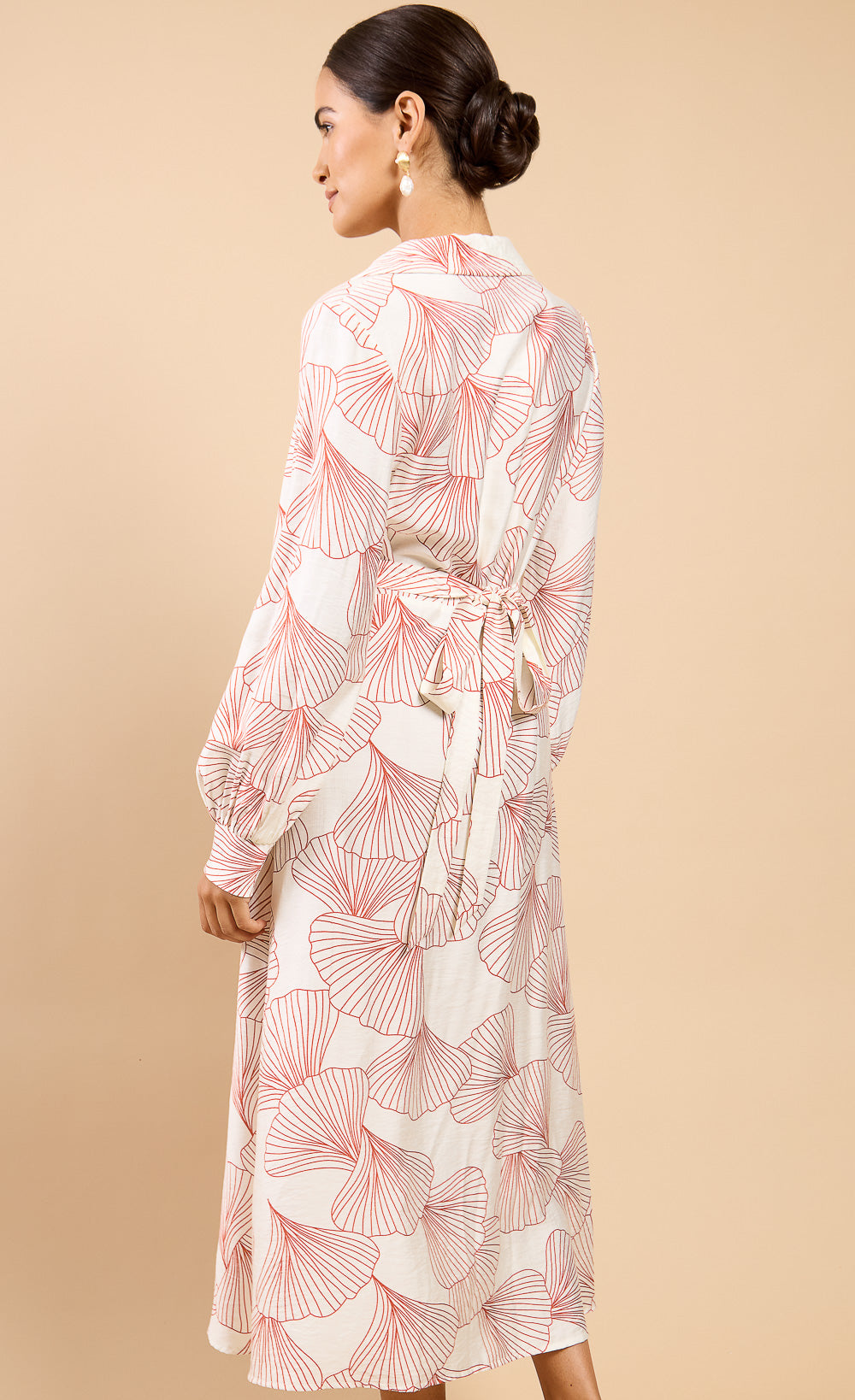 Bellerose Shell Print Midaxi Shirt Dress