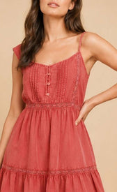 Pink Ruffle Mini DressDressesRuffle DressLittle Mistress