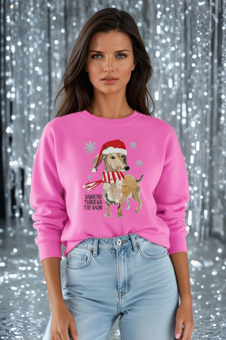 Dashund Through The Snow Jumper