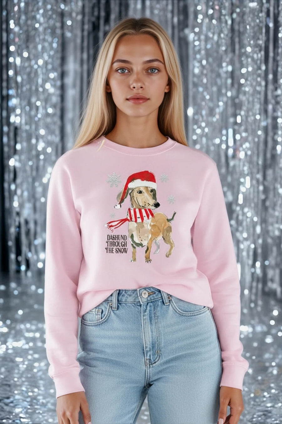 Dashund Through The Snow Jumper