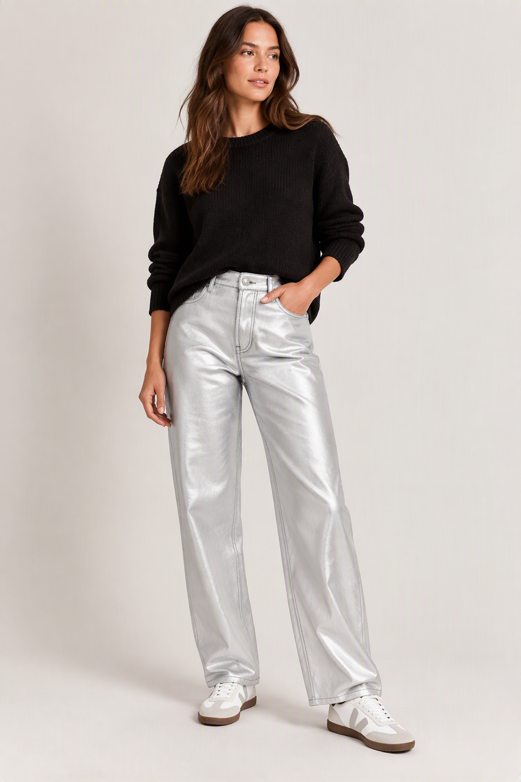 Silver Coated Trousers