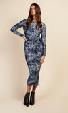 Leopard Print Bodycon Midi Dress by Vogue Williams