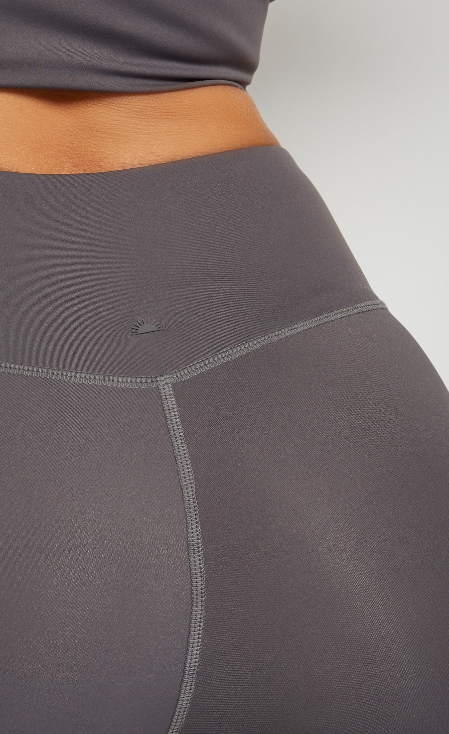 Charcoal Grey Crossover Leggings