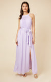 Lilac Halterneck Maxi Dress